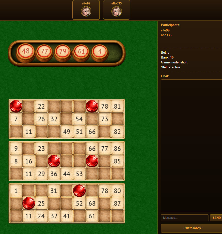 multiplayer real-money Lotto game.